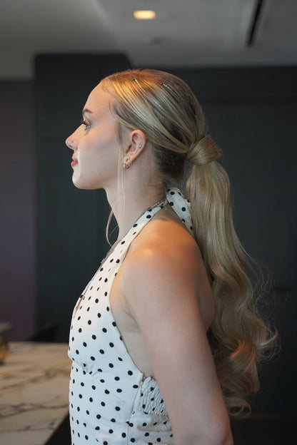 Blond Bouncy Louise - sleeve pocket ponytail Blond